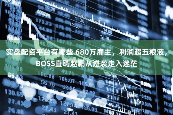 实盘配资平台有哪些 680万雇主，利润超五粮液，BOSS直聘赵鹏从逆袭走入迷茫